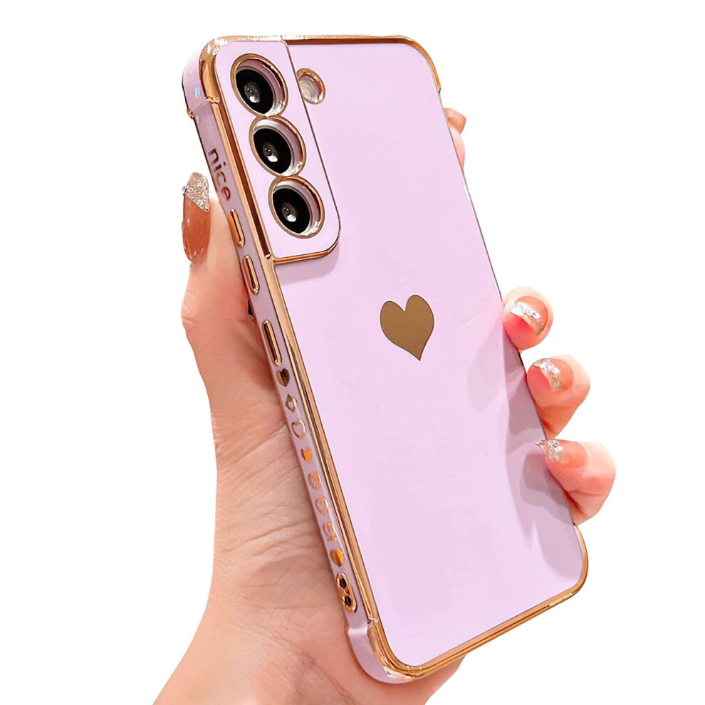 Samsung Galaxy S22 5G Shockproof Love Heart Phone Purple 9066521558032