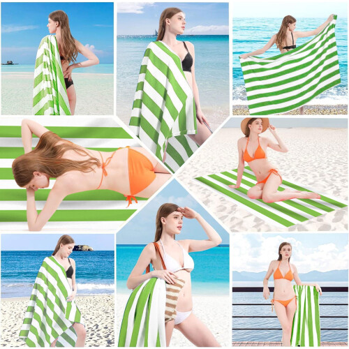 Serviette de plage en microfibre anti-sable à séchage rapide 76 x 152 cm