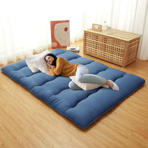 Ιαπωνικό στρώμα φουτόν Queen Size Navy Blue 1