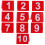 Numéros de table en acrylique double face, lot de 10 7