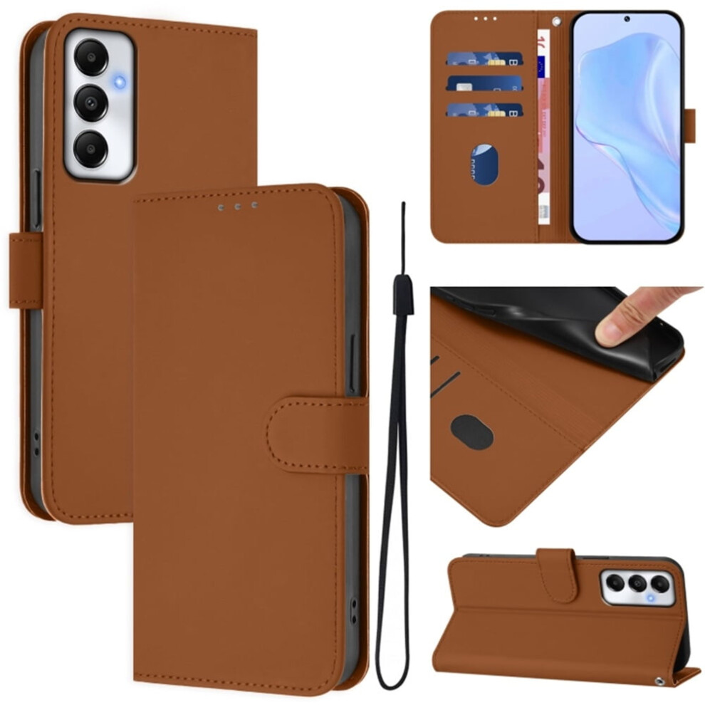 Wallet Case For Samsung Galaxy A05s 4G Pu Leather Brown 908436745840
