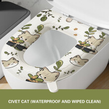 Coussin de siège de toilette en EVA, mousse haute densité, lavable et antidérapant