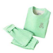 Kids Thermal Underwear Set Green 1-2 Years