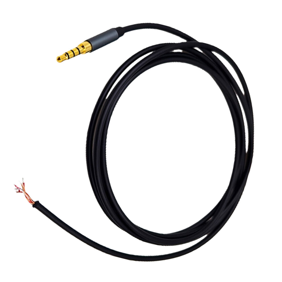3.5Mm Trrs Male Plug To Bare Wire Cable 5-Pin 1/8 Inch Black 9066521548415