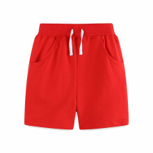 Kids Cotton Jogger Shorts Solid Color 1-2 Years