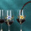 Verre à gin émaillé motif fleur lys jaune (1 pièce) 5