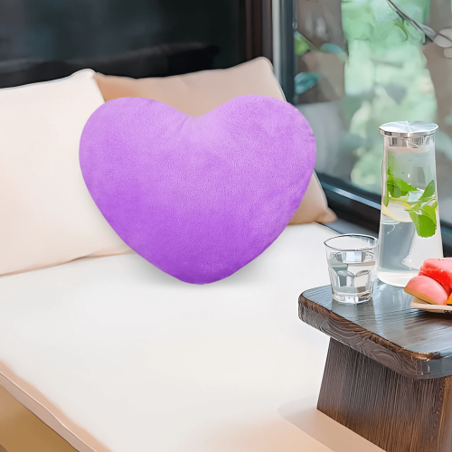 Almohada de peluche con forma de corazón, azul, 15 cm (6 pulgadas) 2