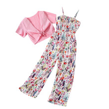 Girls sleeveless casual jumpsuit with belt pink 16-17 years
