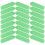 Buchas de plástico cilíndricas verdes, 100 unidades 8