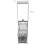 Trita patate in acciaio inox con 2 lame 5
