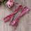 Lacets plats à paillettes roses 1,1 m 5