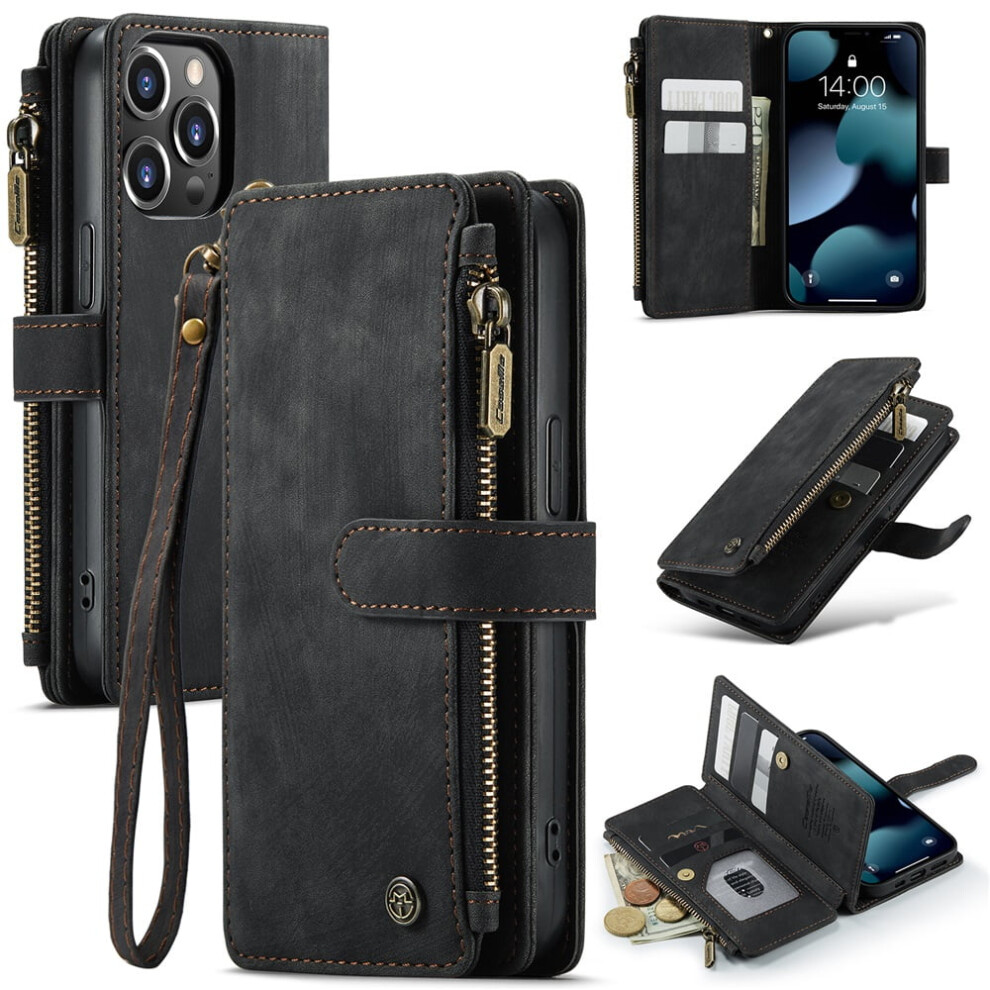 Caseme Iphone 13 Pro Wallet Case Pu Leather Magnetic Flip 9122141673859