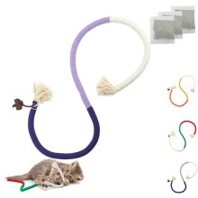 Catnip Chew Rope Toy Natural Refillable 27.6 inch