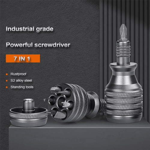 7-in-1 mini titanium schroevendraaierset met magnetische Torx-bits 2
