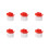 Flameless LED Candles with Red Rose Tealights 6 PCS 1