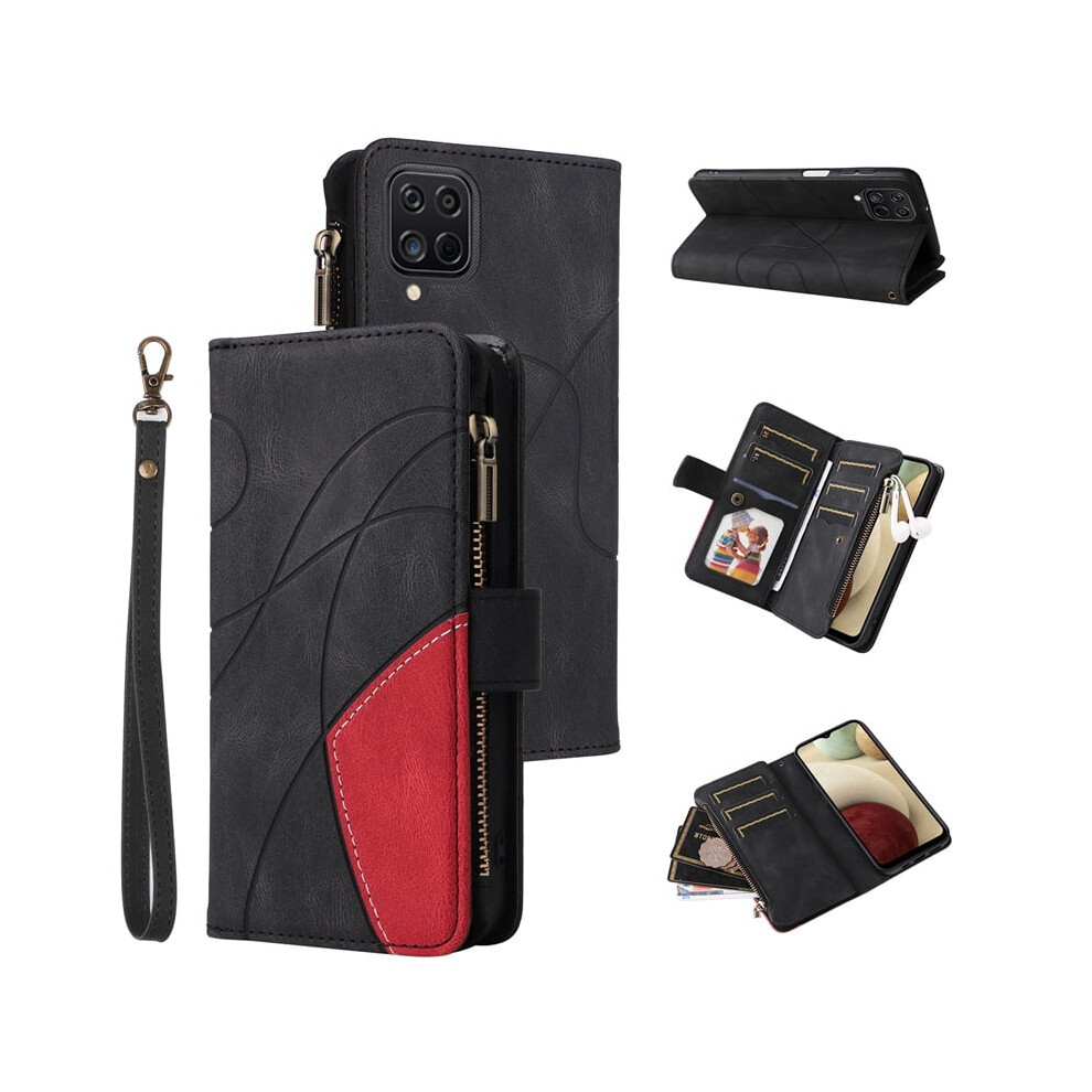Samsung Galaxy A12 5G Wallet Case Pu Leather With Black 9122141677277
