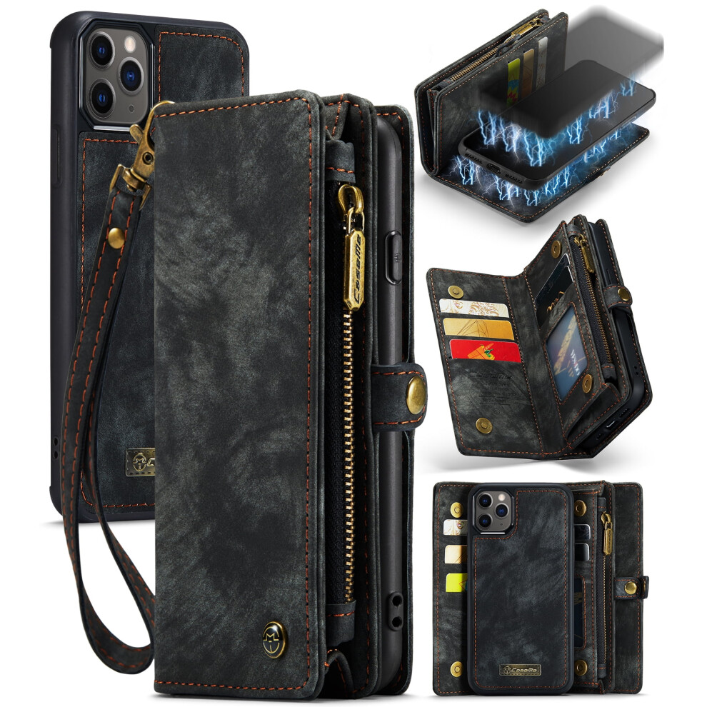 Caseme Leather Iphone 11 Pro Max Case With Detachable 974856049622