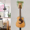 Wooden Guitar Wall Mount with Shelf 2-Pack 8