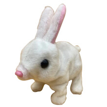 Knuffelkonijn met bewegende oren en neusgeluiden.