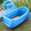 Inflatable Kids Pool Leakproof Foldable Backrest Outdoor 7