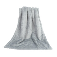 Coral Fleece Blanket Solid Grey 70x100 cm