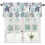 Nautical Kitchen Curtain Valance Sea Turtle Coral Design 1