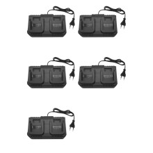 5X Dual- Li-Ion Batterijlader voor 18V Lithium Batterij BL1830 voor Hong Song FoGo ZhiPu JiangMi EU