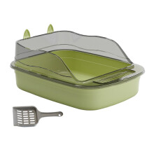 Cat Litter Box Anti-Splashing 50x34x18cm Green