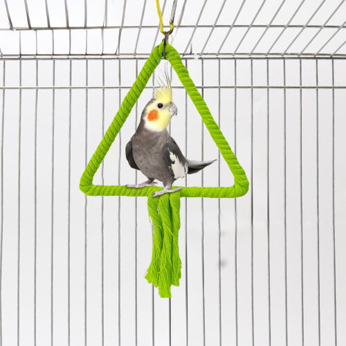 Bird Rope Swing Toy for Parrots – Climbing Perch Stand