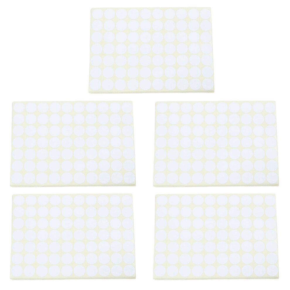 75Pcs 19Mm Circles Round Code Stickers Self Adhesive Sticky Labels White 6031176192460