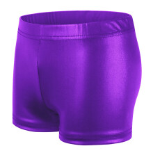 Girls' seamless boyshort briefs purple summer full coverage