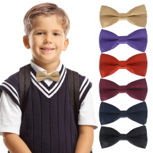 Visland Kids Bow Ties Adjustable 6-Pack Colorful