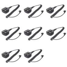 8X PMMN4013A 2-Pin PTT Microphone Remote Speaker Microphone Two Way Radio Shoulder for