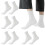 Men's Ankle Socks Mesh Breathable Thin Black White 3