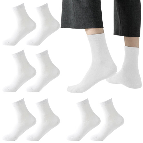 Men's Ankle Socks Mesh Breathable Thin Black White 2