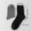 Men's Ankle Socks Mesh Breathable Thin Black White 2