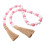 Valentine's Day Hemp Rope Tassel Pendant with Candy-Colored 1