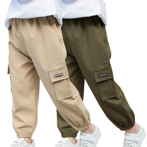 Boys Cargo Joggers Pants Quick Dry Lightweight 2-3 Years