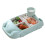Car-Shaped Kids Tableware Set Light Green 4