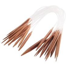 Bamboo Circular Knitting Needles Set 2.0mm–10.0mm 18 Pairs