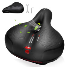 Wide bike seat cushion with dual memory foam 1
