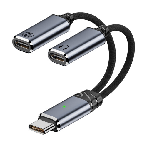 FEAMOS USB-C Splitter Cable 1-to-2 Headphone & Charging