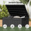 EDX deck box waterproof UV-resistant lockable 30-gal black 7