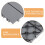 Balcony Deck Tiles Grey PP Interlocking 1 Set 3
