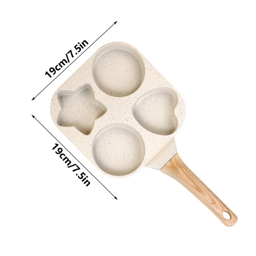 Nonstick Omelette Pan with Thickened Deep Flat Bottom for 2