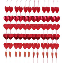Valentine's Day Heart Ceiling Decor Hanging Garland