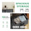 Fabric Dresser with 10 Drawers Grey 2
