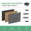 Fabric Dresser with 10 Drawers Grey 3