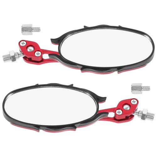 Motorcycle Side Mirrors Pair for Handlebars 2