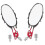 Motorcycle Side Mirrors Pair for Handlebars 4
